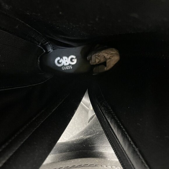 GBG GUESS Womens Black Buckle Accent Round Toe Heel Zip-Up Size: 8M Wide Calf - Picture 8 of 8